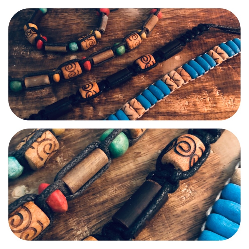Handmade bracelets from Cancun